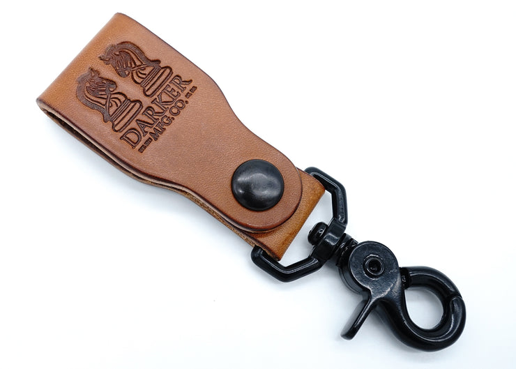 Buck Brown Belt Snap Keychain